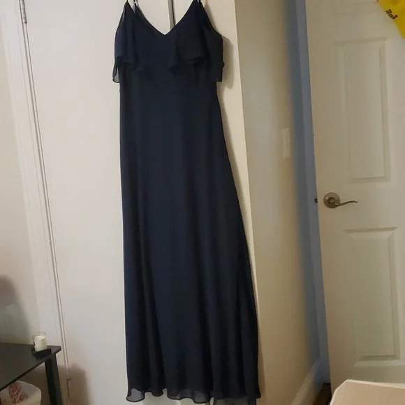 Birdy Grey navy blue bridesmaid dress- L - Picture 3 of 10